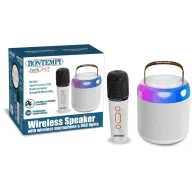 Mini boxa cu efecte luminoase, Bontempi, Cu microfon Wireless, Pentru copii, Multicolor