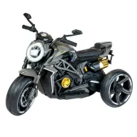 Motocicleta electrica pentru copii, 12 V, Baby Mix, Cu  muzica si lumini LED, Calabre, Black