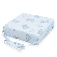 Pernuta inaltator, New Baby, Din spuma poliuretanica, Cu husa detasabila, Din bumbac, Grosime 8 cm, Bear Blue