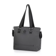 Black Friday - Reduceri Geanta pentru mamici, Petite&Mars, Cu 6 buzunare, inclusiv termo si impermeabil, Cu saltea de infasat inclusa, 53 x 36 x 19 cm, Zoe, Gri Promotie