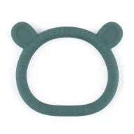 Jucarie dentitie, Petite&Mars, Ursulet, Moale, Efect calmant al gingiilor, Silicon, Fara BPA, 0 luni+, Verde