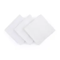 Set 3 scutece, Petite&Mars, Moussy Total White, Din muselina de bambus, Hipoalergenice, 68 x 68 cm, Certificate Oeko Tex Standard 100, Alb