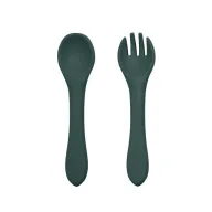 Set tacamuri, Petite&Mars, Take&Match, Din silicon, Fara BPA 6 luni+, Verde inchis