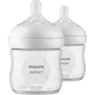 Biberon anticolici, Philips Avent, Natural Response, 125 ml, 0-3 luni, 2 bucati, Alb