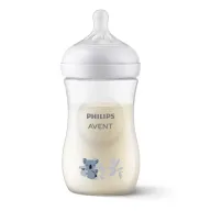Biberon, Philips Avent, Natural Response, 3-6 luni, debit 3 (mediu), 260 ml, Fara BPA, Anticolici, Koala