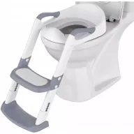 Black Friday - Reduceri Reductor pliabil, Primabobo, Wendo, Cu scarita si colac moale, Reglabil pe 2 nivele diferite de inaltime, 54 x 23 cm, Alb Promotie