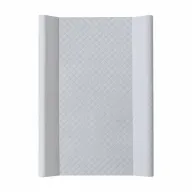 Saltea de infasat, Ceba Baby, Confort, 50x70 cm, Cu Intaritura, Pentru comode, masute de infasat si patuturi, Fara BPA, 0 luni+, Caro Gri