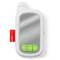 Telefon interactiv, Skip Hop, Explore&More, Cu oglinda, Cu filtre pentru cei mici, Cu efecte sonore si antena, Atasabil la carucior, 10,7x13,2x4,6  cm, 6 luni+, White