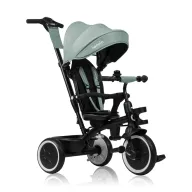 Tricicleta copii, Lionelo, Berry, 2 in 1, Multifunctionala, Suport picioare, Control al directiei, Scaun reversibil, Rotire 360 grade, Functie de roata libera, Utilizare pana la 5 ani, Constructie din otel, Conform cu standardul EN71, Verde