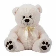 Ursulet de plus, Free2Play, Teddy Bear Cuddly, 38 cm, White