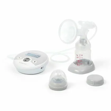 Pompa electrica san, BabyOno, Nurse Pro, Cu afisaj LCD, Cu 2 faze si 10 niveluri de aspiratie, 0 luni+, Grey