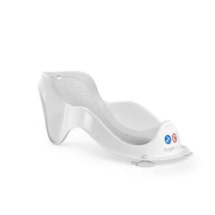 Mini suport de baie, Angelcare, Cu forma ergonomica, Pentru cazi de adulti sau de bebe, 0 luni+, Gri Deschis