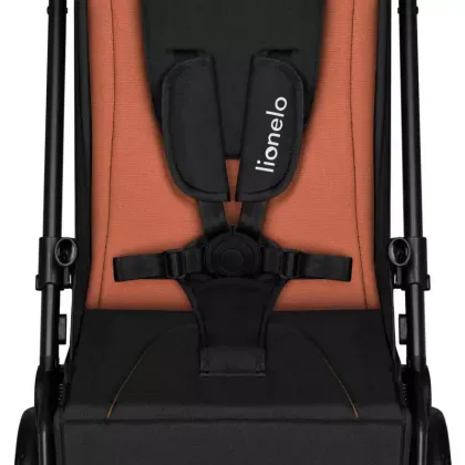 Carucior sport, Lionelo, Cloe, Cu accesorii, Cadru din aluminiu, Pana la 22 kg, Usor, Pliere compacta pentru avion, cu o singura mana, Ideal pentru toate tipurile de suprafete, 6 luni+, Maro