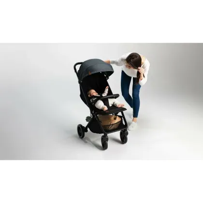 Carucior sport, Lionelo, Cloe, Cu accesorii, Cadru din aluminiu, Pana la 22 kg, Usor, Pliere compacta pentru avion, cu o singura mana, Ideal pentru toate tipurile de suprafete, 6 luni+, Maro