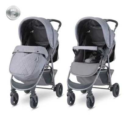 Carucior sport, Lorelli, Olivia Basic, cu husa de picioare, Cool Grey