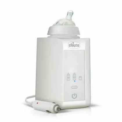 Incalzitor auto, Chicco, Portabil, Pentru biberoane, 5 moduri de utilizare, Mentine temperatuta 1 h, Alb