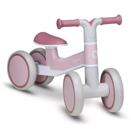 Bicicleta fara pedale, Lionelo, Villy, Cu 4 roti, Din spuma EVA si TPR, Stabila, Manere moi, antiderapante, 12- 36 luni, Sustine pana la 30 kg, Certificata EN 71-1:2014, EN 71-2:2011, EN 71-3:2019, Ro