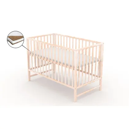 Patut fara sertar VESSANTI Clasico Natur + Saltea Cocos 8 cm