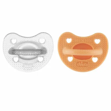 Set 2 suzete bebelusi, Chicco, Physioforma Luxe, Ortodontice, Silicon moale, Fara BPA, 6-16 luni, Gri