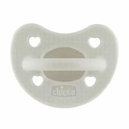 Suzeta bebelusi, Chicco, Physioforma Luxe, Ortodontica, Silicon moale, Fara BPA, 2-6 luni, Gri
