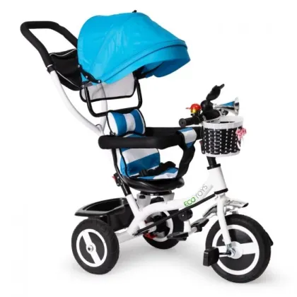 Tricicleta cu sezut rotativ Ecotoys JM-066-9L - Albastra