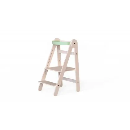 Turn de invatare pliabil MamaToyz Learning Tower din lemn, Verde