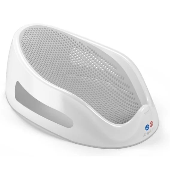 Suport pentru baie ergonomic, Angelcare, Moale la atingere, De la nastere, Gri Deschis