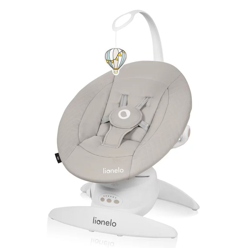 Balansoar, Lionelo, Iris, 2 in 1, Rotire 360 grade, Electric, Cu 3 moduri de leganare, Cu 5 trepte de viteza, Cu 3 pozitii de inclinare, 12 melodii, Silentios, Pana la 9 kg, Bej