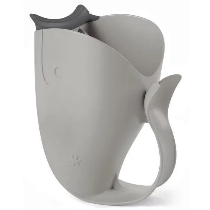 Cana pentru clatire, Skip Hop, Moby, 17 cm, Fara BPA, 0 luni+, Grey