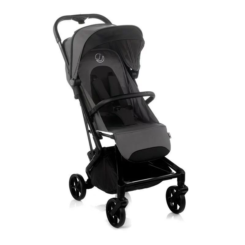 Carucior sport, Jane, Wing, Sistem compact de pliere, Cadru din aluminium, Usor, 6 Kg, De la nastere pana la 22 Kg, Cu geanta transport si husa de ploaie, Conform cu standardul european EN 1888-1:2018+A1:2022, Coal