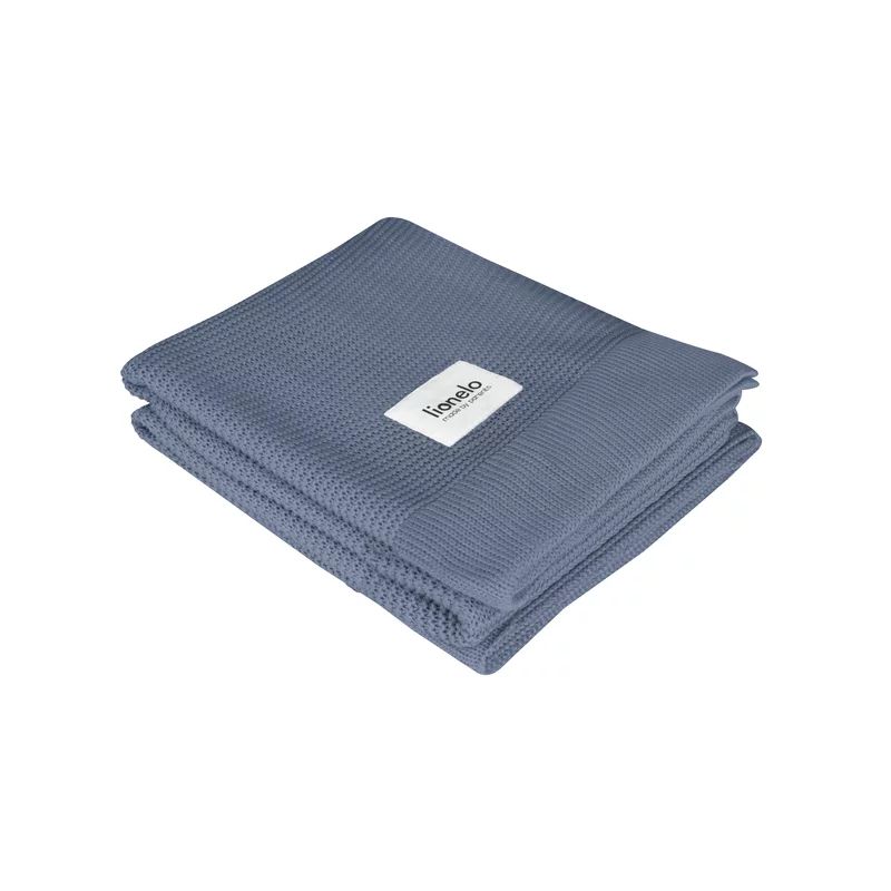 Paturica multifunctionala, Lionelo, Din bambus, Cu proprietati de termoreglare, Antibacteriana, Antifungica, Antialergice, Lavabila la masina de spalat, 100x75 cm, Albastru