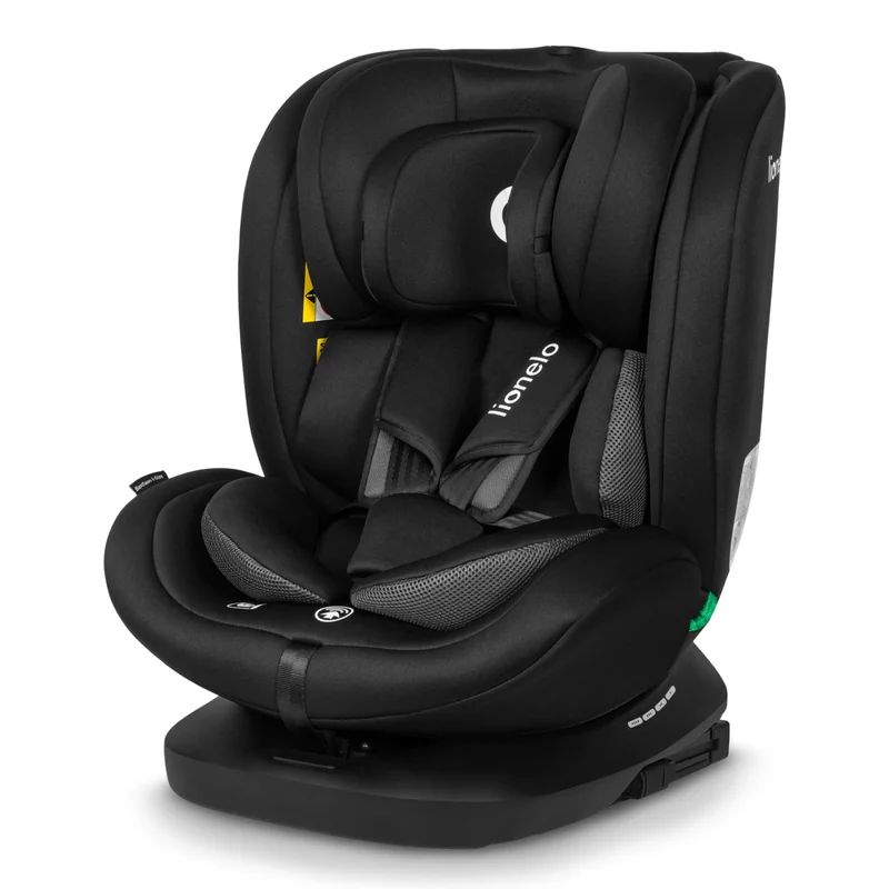 Scaun auto, Lionelo, Bastiaan i-Size, Rotire 360 grade, 40-150 cm, Cu Isofix, Negru