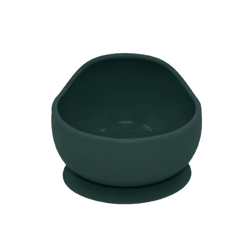Bol, Petite&Mars, Take&Match, Din silicon, Cu ventuza, Fara BPA, 6 luni+, 350 ml, Verde Inchis