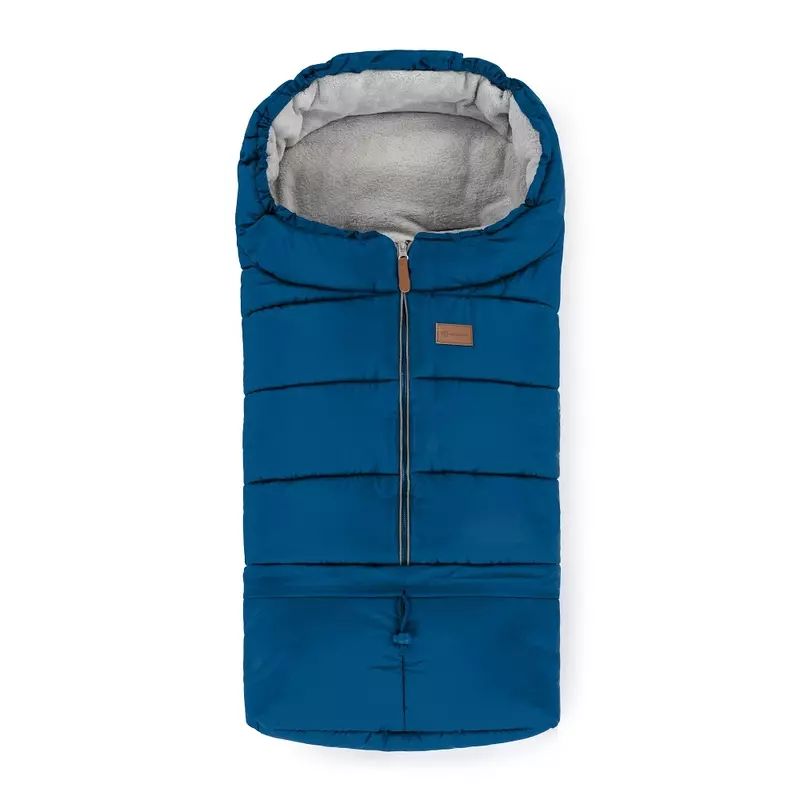 Sac de iarna, Petite&Mars, Jibot, Pentru carucior, landou sau scaun auto, 100x48 cm, Impermeabil, Cu elemente reflectorizante, Extensibil, 3 in 1, Albastru