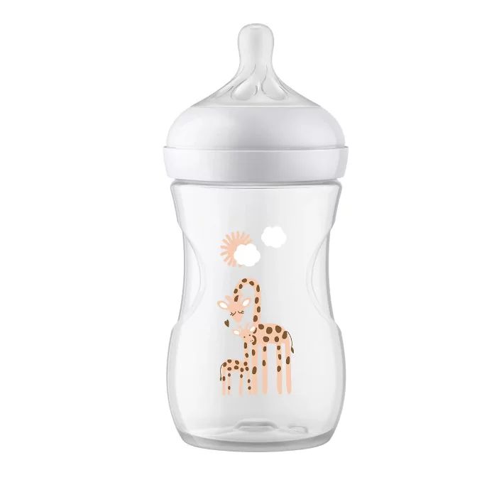Biberon, Philips Avent, Natural Response, 1 luni+, 260 ml, Fara BPA, Anticolici, Girafa