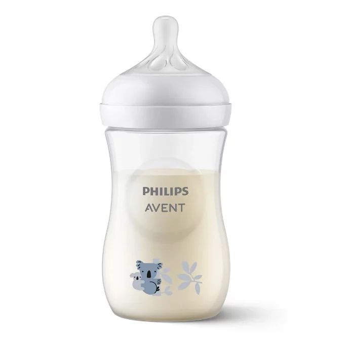 Biberon, Philips Avent, Natural Response, 3-6 luni, debit 3 (mediu), 260 ml, Fara BPA, Anticolici, Koala