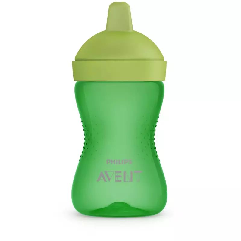 Canuta cu tetina de formare, Philips Avent, Dura, 18 luni+, 300 ml, Verde
