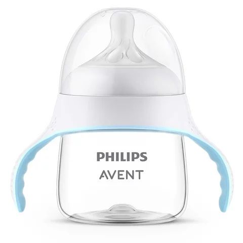 Canuta cu tetina, Philips Avent, Natural Response, 6 luni+, 150 ml, Fara BPA, Anticolici, Alb