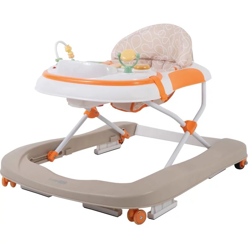 Premergator, FreeON, Fancy, Cu muzica si lumini, Cu roti, Conform cu standardul european de securitate EN1273:2020, Beige
