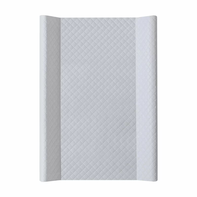 Saltea de infasat, Ceba Baby, Confort, 50x70 cm, Cu Intaritura, Pentru comode, masute de infasat si patuturi, Fara BPA, 0 luni+, Caro Gri