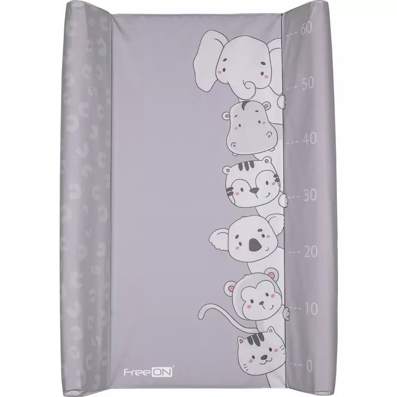Saltea de infasat, FreeON, cu taliometru, Soft, 70 x 50 cm, Animals