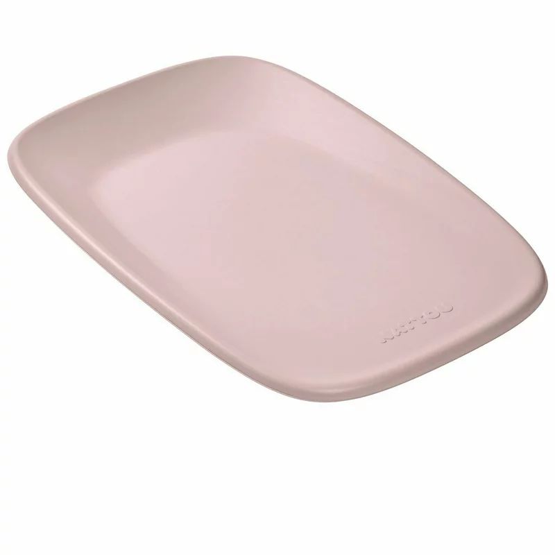 Saltea de infasat, Nattou, Softy, Moale, Utilizabil si fara husa, Design ergonomic, Spuma PU, 70x50x10 cm, Fara BPA, 0 luni+, Roz