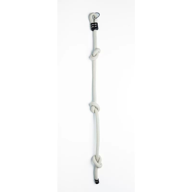 Sfoara de catarat, Dice, Pentru spatiul de joaca, Cu noduri, Pana la 260 cm, Din sfoara impletita de 26 mm, 3 ani+, Beige
