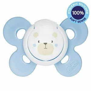 Suzeta, Chicco, Physio Comfort, Din silicon, Forma ortodontica, 2-6 luni, albastru