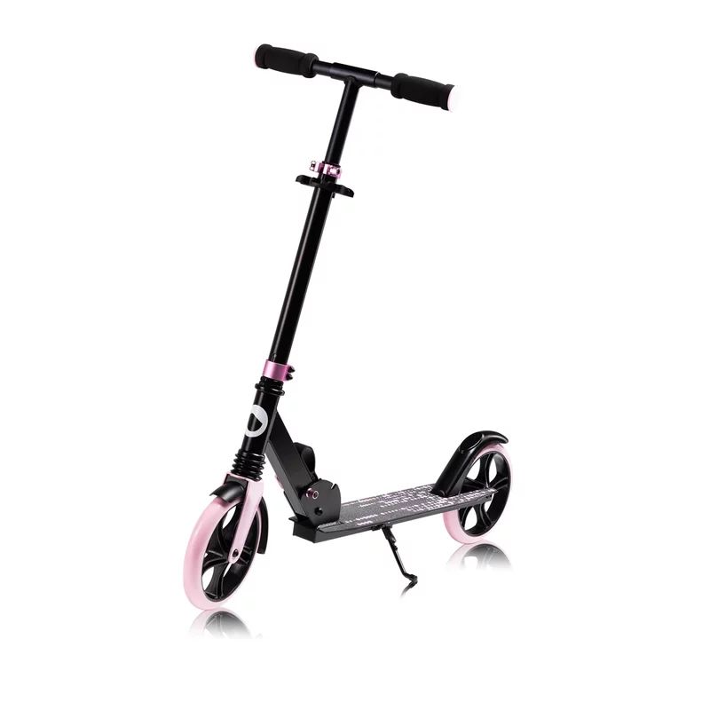 Trotineta, Lionelo, Luca, Pentru copii sau adulti, Ultrapliabila, Pana la 100 Kg, Conform cu standardul european de securitate EN14619, Roz