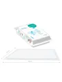 Set 10 bucati scutece, BabyOno, Aleze, De unica folosinta, Dimensiune 40x60 cm, Alb - 1