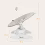 Balansoar, Lionelo, Iris, 2 in 1, Rotire 360 grade, Electric, Cu 3 moduri de leganare, Cu 5 trepte de viteza, Cu 3 pozitii de inclinare, 12 melodii, Silentios, Pana la 9 kg, Bej - 26