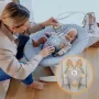 Balansoar, Lionelo, Iris, 2 in 1, Rotire 360 grade, Electric, Cu 3 moduri de leganare, Cu 5 trepte de viteza, Cu 3 pozitii de inclinare, 12 melodii, Silentios, Pana la 9 kg, Bej - 31