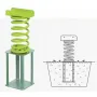 Kbt - Balansoar pe arc pentru copii Elefant, HDPE, cu prindere in beton  - 2