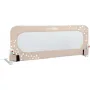 Protectie laterala pat, FreeON, Pentru bebe, Rabatabila, Instalare usoara, Dimensiune 135 x 57 cm, Little Dots, Conform cu standardul european BS7972:2001+A12009, Beige